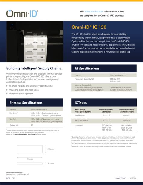 omni id iq 150